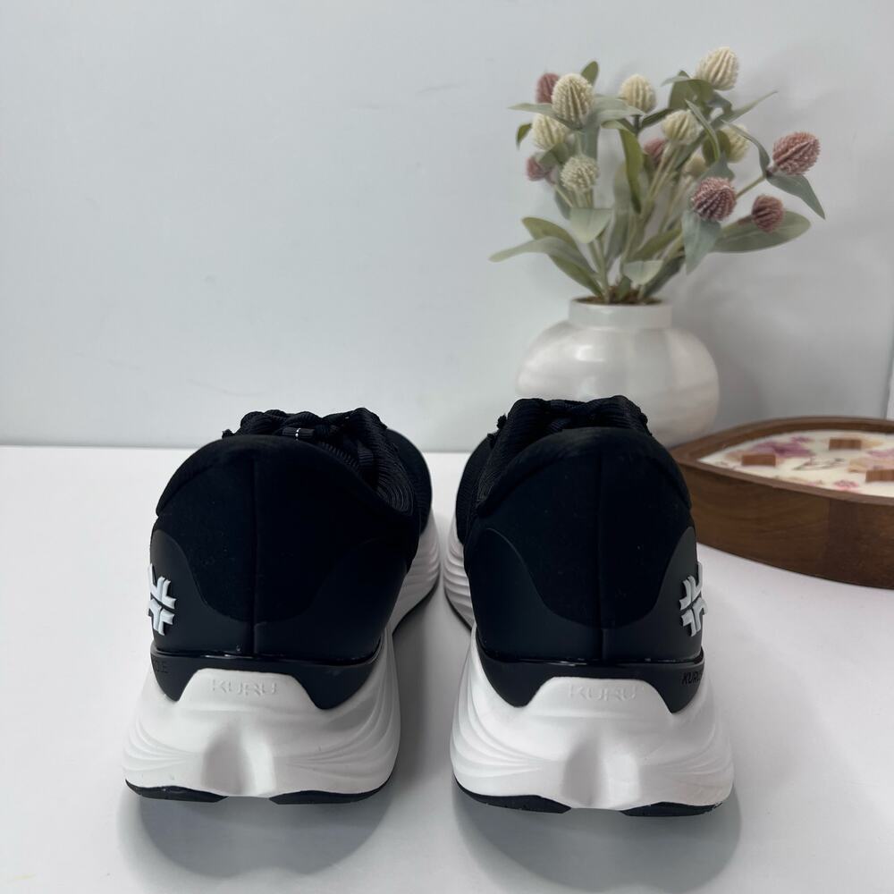 Kuru Atom 2 Walking Comfort Sneaker Jet Black/White Men 11.5 Wide Tried On - Picture 4 of 9